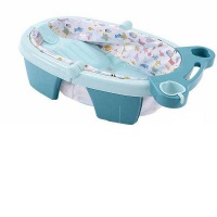 GB Foldable Baby Bath Tub Bucket Infant Bathing Tub