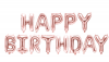 Foil Balloon Happy Birthday 340x35cm rose gold Photo
