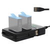 Cre8tive LCD Screen Dual Battery Charger for GoPro Hero 9 USB Inlet Photo