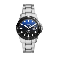Fossil Blue Dive Three Hand Date Stainless Steel Watch FS6038