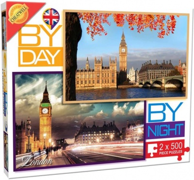 Photo of Cheatwell London by Day and by Night 2 x 500 Jigsaw Puzzles