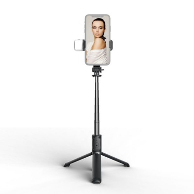 Multifunctional Wireless Bt Selfie Stick Portable Extendable Tripod Stand