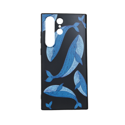 Samsung Blue Whale Design Phone Case For Galaxy S23 Ultra