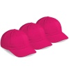 Always Summer Pink Clifton 6 Panel Cotton Beach Cap 3 Pack Photo