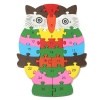 Owl Shaped Colourful Wooden Puzzle 26 Pieces Photo