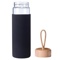 Home On The Go Travel Water Bottle With Bamboo Strap Lid