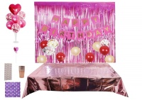New 92 piecesS Pink Theme Party Balloon Decoration Set