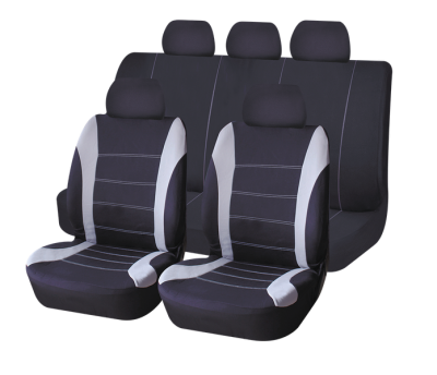 Photo of AutoKraft 9 Piece Universal Seat Cover Set - Black & Grey