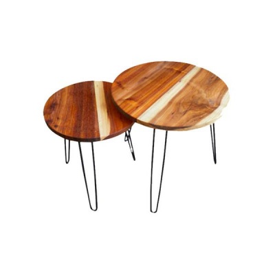 Photo of Spitfire Furniture Nesting Tables - Blackwood Coffee