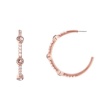 Stella Luna Clara Hoop - Swarovski Vintage Rose crystal Rosegold Photo