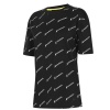 Kangol Ladies All Over Print Boxy T-Shirt - Black AOP - Parallel Import Photo