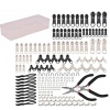 197 Piece Replacement Zip Zipper Heads Repair Kit Metal Zipper Fixer Photo