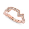 Shimansky Table Mountain Ring with 27 Diamonds - 14K Rose Gold Photo