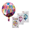 Bulk Pack x 3 Balloons Helium Foil Happy Birthday Photo