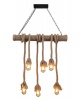 JNC-Vintage Rope Pendant Light Bamboo/6 Photo