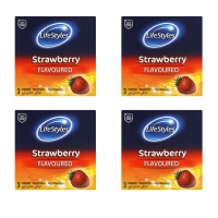 Lifestyles Condoms Strawberry 4 x 3 Pack