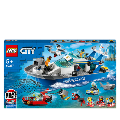 Photo of LEGO City Police Patrol Floating Boat Toy 60277
