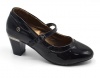 TTP High Gloss Ladies Court Heel with buckle Strap Photo
