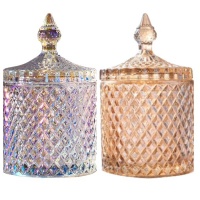 Home Decor Glass Sweet Containers Set Of 2
