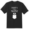Just Kidding Kids "Daddy's Little Beard Puller" Short Sleeve T-Shirt -Black Photo