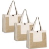 Love Sparkles Love & Sparkles 3 Pack Blank Cotton Jute Eco Totes Photo