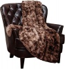 Wonder Towel Wonder Trend Faux Fur Luxury Mink Thermal Heat Blanket Throw Turquoise Blue Photo