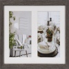Henzo Modern Gallery Frame Dark Grey 23 x 35cm with 2 x 13 x 18cm Picture Inserts Photo