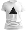 PepperSt Men's White T-Shirt - Cracked Triangle Photo