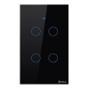 Vizia Smart WiFi Light Switch 4 Gang Black Photo
