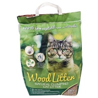 Wood Litter Natural Clumping Cat Litter20Lt