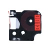 PUTY Compatible Dymo TT-DD45017 Black on Red 12mm Label Tape Photo
