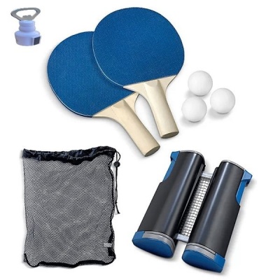 Classic Emerson Retractable Table Tennis Set And Bottle Opener