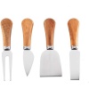 4 Pieces Set Cheese Knives with Wood Handle Photo