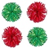AK Christmas Wrapping - Red And Green Velvet Jellyfish Bows - Pack of 4 Photo