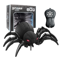 Realistic RC Spider Robot LED Remote Controlled Spider Toy WJ 657