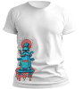 PepperSt Men's White T-Shirt - Blob Art Photo