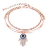 Ladies Charm Rose Gold Bracelet Photo