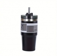 590ml Tumbler with Straw Lid Stainless Steel Travel Mug