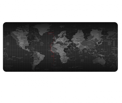 Photo of JB LUXX 90x40cm World Map Printed Non-Slip Soft Gaming Mouse Pad - Black