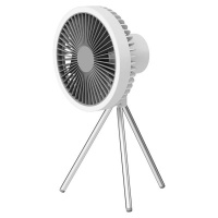 7 Portable USB Outdoor Camping Rechargeable Desk Fan With Light