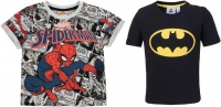 Character Kids 2 Pack Short Sleeve T Shirt Boys SpidermanSuperman Parallel Import