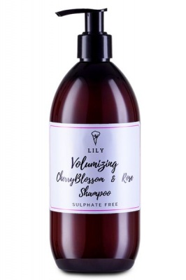 Photo of Lily Concepts Lily Volumizing Cherry Blossom & Rose Shampoo - Sulphate Free Vegan