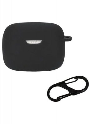 Headphone Case For Jbl Tune Beam Soft Cover With Hook Carabiner Black