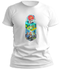 PepperSt Men's White T-Shirt - Doodle building Photo