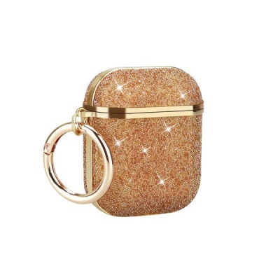 Photo of Bling Rhinestone Protective Case Cover For Airpods-Champagne