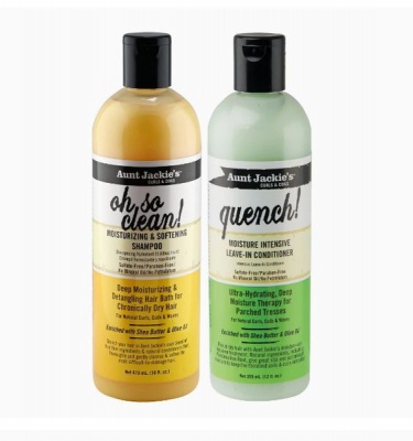 Aunt Jackies Aunt Jackies Oh So Clean Shampoo Quench Leave In Conditioner
