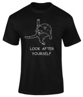 Funny Cat T shirt Look After yourself