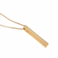 Surgical Steel Bar Necklace