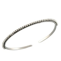 Stunning Sterling Silver Adjustable Bali Cuff Bangle 2mm Bracelet For Women