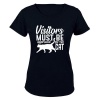 Must Be Approved By The Cat - Ladies - T-Shirt - Black Photo